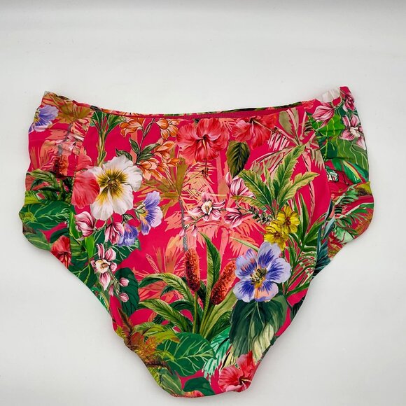 Jantzen Nora High Neck Bright Colorful Tropical Floral Tankini Set Sz 18 NWT - Picture 11 of 14
